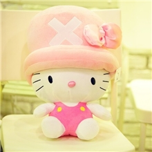 冬季批发hellokitty变身乔巴填充毛绒玩具公仔礼品招代理