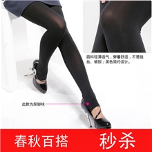 打底裤批发韩版百搭单面加档丝袜打底九分踩脚连裤袜