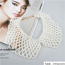 2012假领vivi高质量纯手工珍珠假领子项链夏季新款zg008