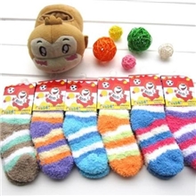 1-3岁儿童袜子批发宝宝毛巾袜半边绒袜子毛圈袜子秋冬季袜子