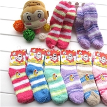 3-7岁儿童袜子批发宝宝袜加厚毛圈袜毛巾袜绒袜半边绒地板袜