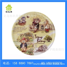 【独家】餐具垫耐高温餐垫锅垫杯垫6.5英寸田园熊密胺隔热垫