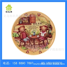 韩式密胺餐具防滑方形可挂隔热垫6.5英寸TWIN熊热垫