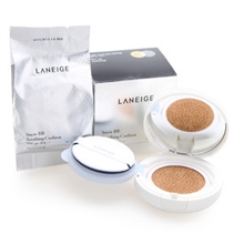 兰芝气垫bb霜雪润无瑕粉凝霜15g遮瑕粉饼隔离送替换装