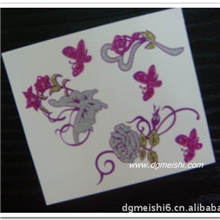 闪粉纹身贴，金葱粉纹身贴，纹身贴印刷