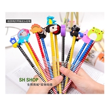 学生奖品批发/学习用品小学生奖品/带橡皮套铅笔韩国文具D313