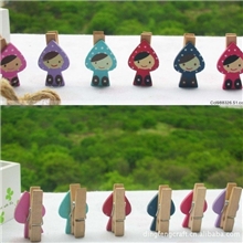 小礼物/赠品【小额批发】卡通木制小夹子/照片夹/卡通木夹子批发