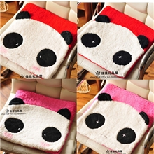 日系可爱熊猫舒棉绒熊猫绑带坐垫办公椅垫餐椅垫飘窗垫