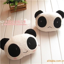 批发供应红脸熊猫超可爱车用车饰颈枕车头枕一个