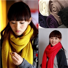 韩国韩版披肩宋慧乔同款男女加厚围脖秋冬保暖针织毛线围巾D07