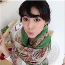 新款韩国超大棉麻腰果正宗巴厘纱披肩B038沙滩巾初秋长巾围巾