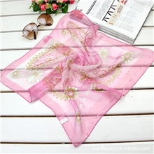 50*50小方巾Z011批发时尚靓丽雪纺小丝巾真丝丝巾礼品促销