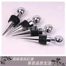 高档爆款锌合金圆头六丝红酒酒塞葡萄酒酒塞红酒保鲜酒瓶塞批发