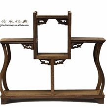 红木鸡翅木博古架多宝架茶壶架【中高花瓶】家居装饰用品批发