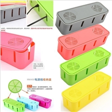 【厂家专利产品】塑料收纳盒带散热孔电源线插座收纳盒带精致彩盒