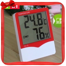 厂家直销大屏幕电子温湿度计TH-13数字温度计室内温湿度计