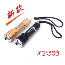 厂家手电筒批发防身手电筒户外强光手电筒xpe灯珠手电新款