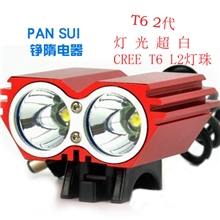 猫头鹰双眼T6强光充电头灯4.2V充电强光头灯大功率头灯超亮