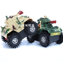 厂家直销批发儿童玩具电动特技翻斗坦克战车夜市地摊创业货源