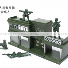 仿真兵营军事塑料模型战争场景心理沙盘儿童玩具厂家直销批发