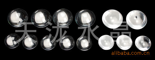 供应玻璃圆贴片/玻璃馒头珠/玻璃半球