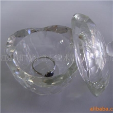 供应规格60mm白色水晶首饰盒