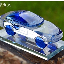 汽车香水座水晶车模水晶香水汽车内饰水晶工艺品定制LOGO