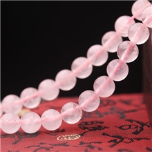 天然粉晶散珠粉水晶半成品批发旺桃花吸人缘6-16mm规格全