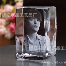 周杰伦3D水晶内雕写真同款周边杰迷独特收藏生日礼物女生男生