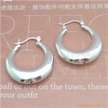 麦菲儿首饰外贸韩式水滴圆形宽耳圈耳扣女式耳环925银饰品批发