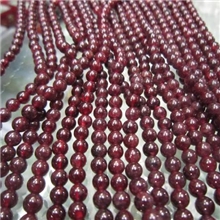 批发供应石榴石长条石榴石佛珠手链石榴石散珠DIY饰品配件