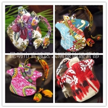 【手工原创】DIY布艺可爱唐装钥匙包民族零钱包卡通布包女包