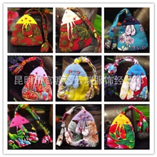 【小额批发】混批布艺卡通小兔钥匙包民族零钱包小布袋硬币包