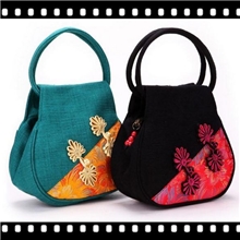 【市场最底价】中国风布艺韩版女包手提包手工帆布包女士手提包