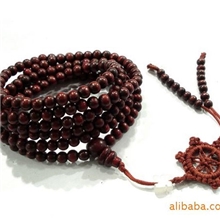 红檀木佛珠216颗4mm5mm6带佛头手链饰品佛教用品批发特价促销