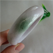 【喜峻珠宝】浅紫飘翠翡翠手镯天然a货翡翠手镯缅甸玉石手镯批发