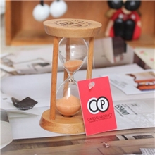 zakka杂货出口日本原单3分钟休闲玻璃沙漏三分竹质计时器特价