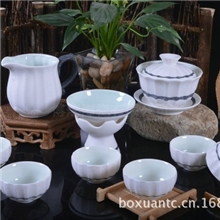 德化陶瓷茶具雪花釉茶具创意茶具套装高级礼品茶具送茶漏