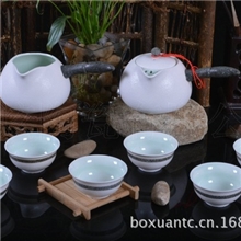 茶具厂家批发德化茶具套装精美茶具套装雪花釉茶具套装