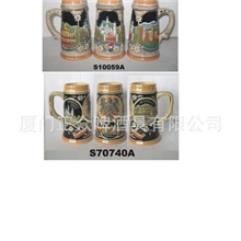 德国浮雕啤酒杯艺术陶瓷啤酒杯收藏艺术啤酒杯