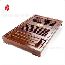 鼎元礼瓷实木带杯架茶具茶盘厂家直销特价批发茶道配件聚百福