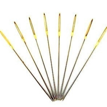 绣针金尾针批发厂家直销金头针无头针不伤手针十字绣针剌绣针批发