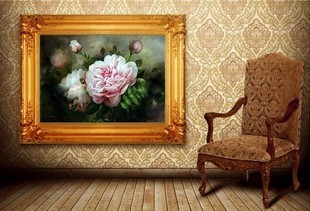 精准印花批发十字绣丝线新款幻影牡丹天香纳福客厅大画富贵牡丹