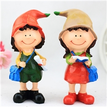 8098【厂家直销】隔板装饰物树脂娃娃家居摆件读书娃娃读书郎