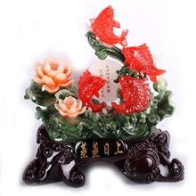 开业庆典摆件仿玉树脂工艺品商务高档礼品家居店面摆件批发979