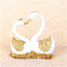 热销！欧式情侣结婚天鹅树脂工艺家居摆件创意家居装饰品批发D92