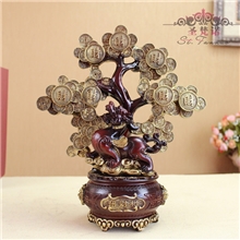 家居饰品厂家直批旺财招财树摆件家居饰品乔迁开业礼物SF1114