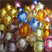 供应亚克力珠四角珠中珠手工艺品配