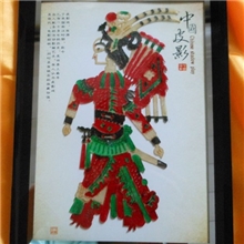 精品皮影水晶框皮影纪念品外事会议必备陕西特色礼品d019