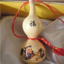 吉祥娃娃彩画葫芦工艺品，庙会礼品手工艺品酒葫芦